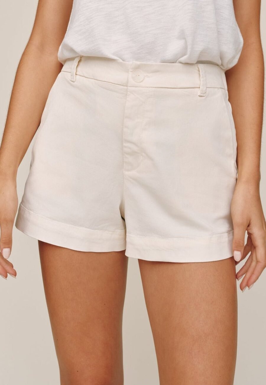Side Slit Tennis Short - Sand Stone