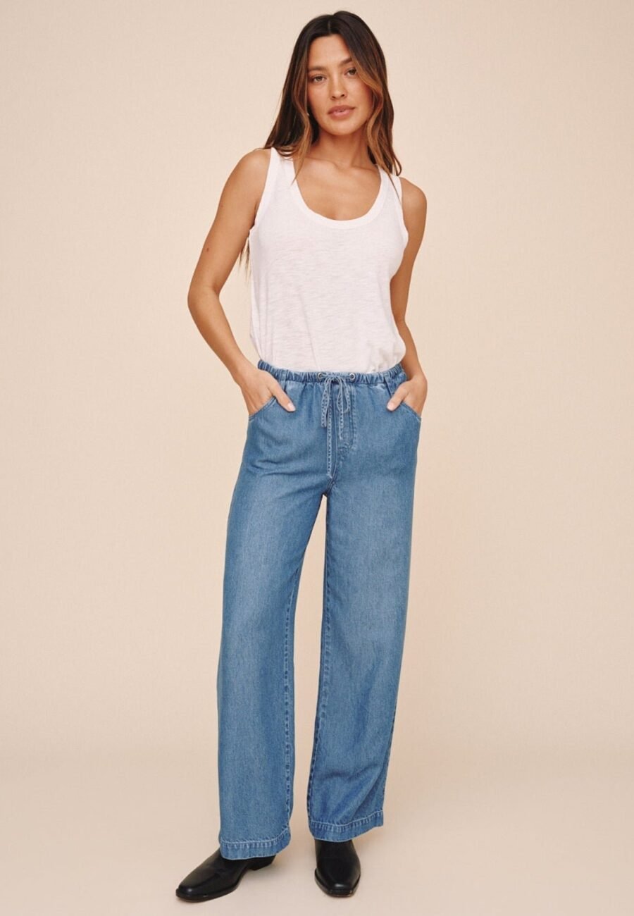 Drawstring Jean - Indigo Mist Wash
