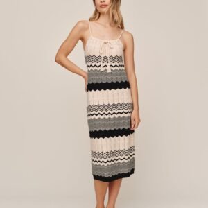 Midi Knit Dress - Summer Chevron