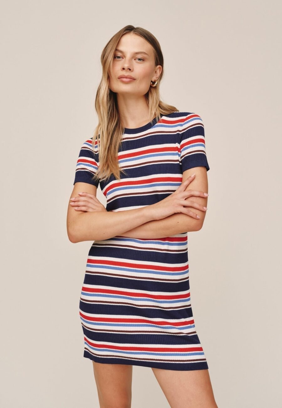 Stripe Tee Dress - Seaside Stripe